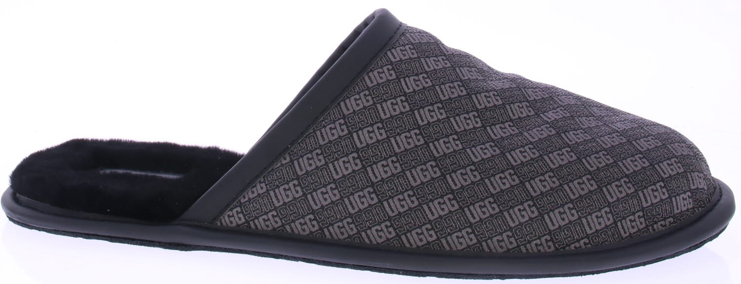 UGG Scuff Logo Jacquard Black