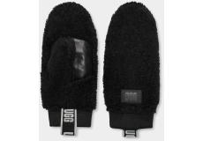 UGG Sherpa Mitten Logo Tape Black