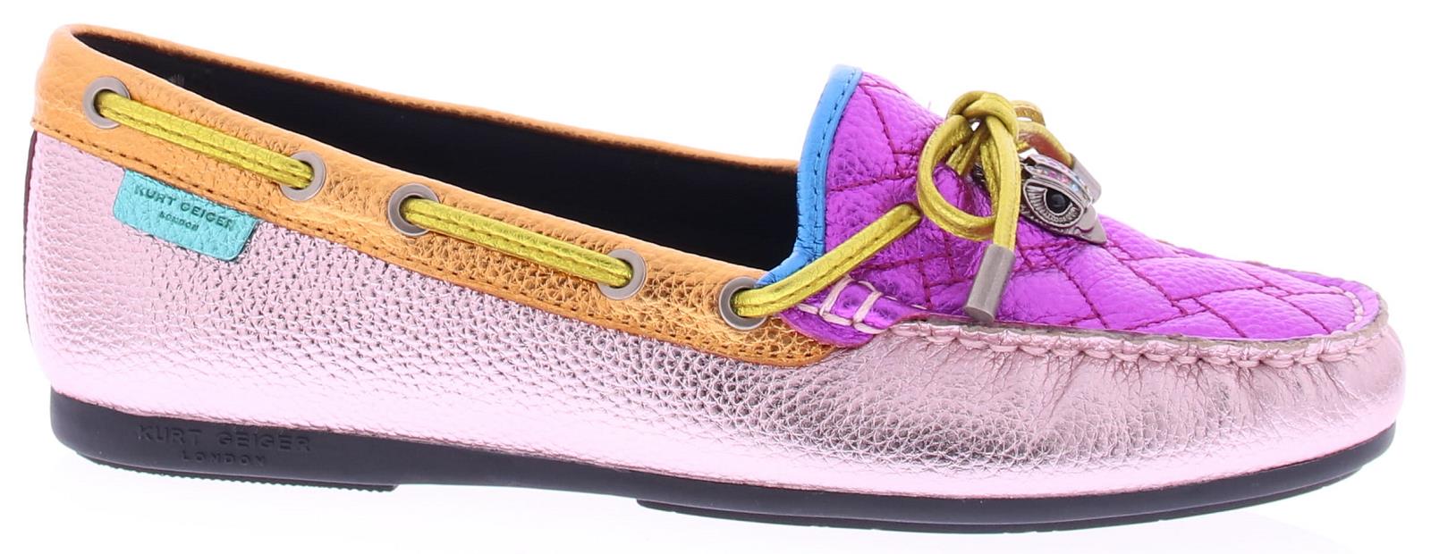 Kurt Geiger Eagle Moccasin Pink Comb 9790857109 57 