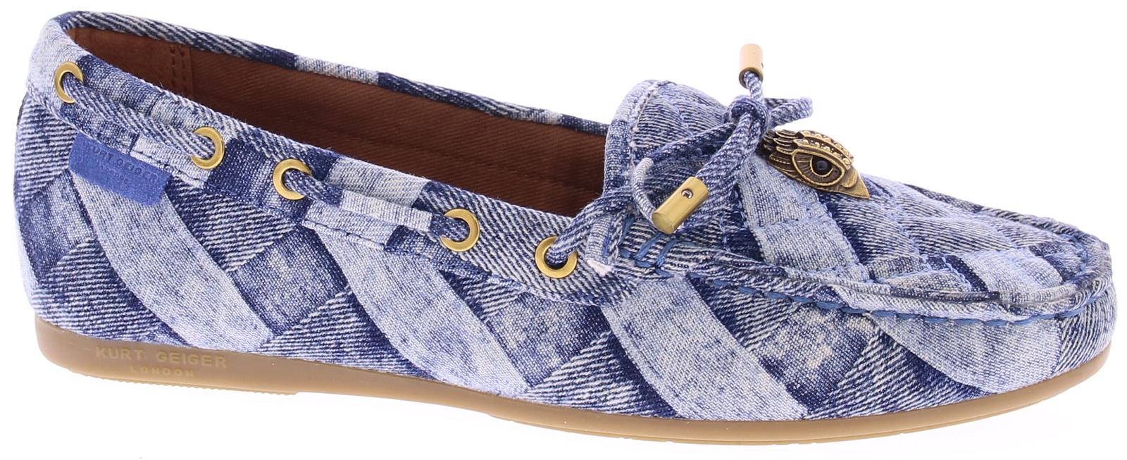 Kurt Geiger Eagle Moccasin Denim9790888669 88 