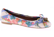 Kurt Geiger Eagle Ballerina White oth Fabric