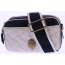 Kurt Geiger 2zip Kensington Camera Blk white Leather