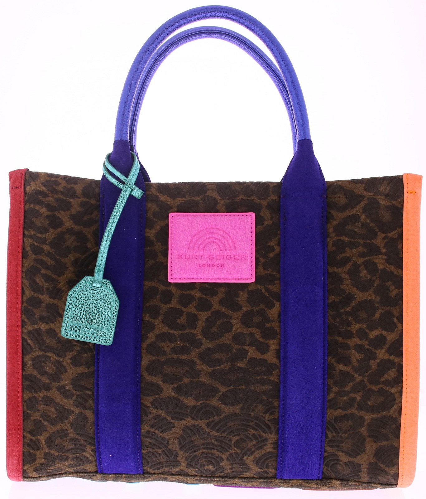 Kurt Geiger Southbank Tote -dk Brn Com-suede leather 5033535219