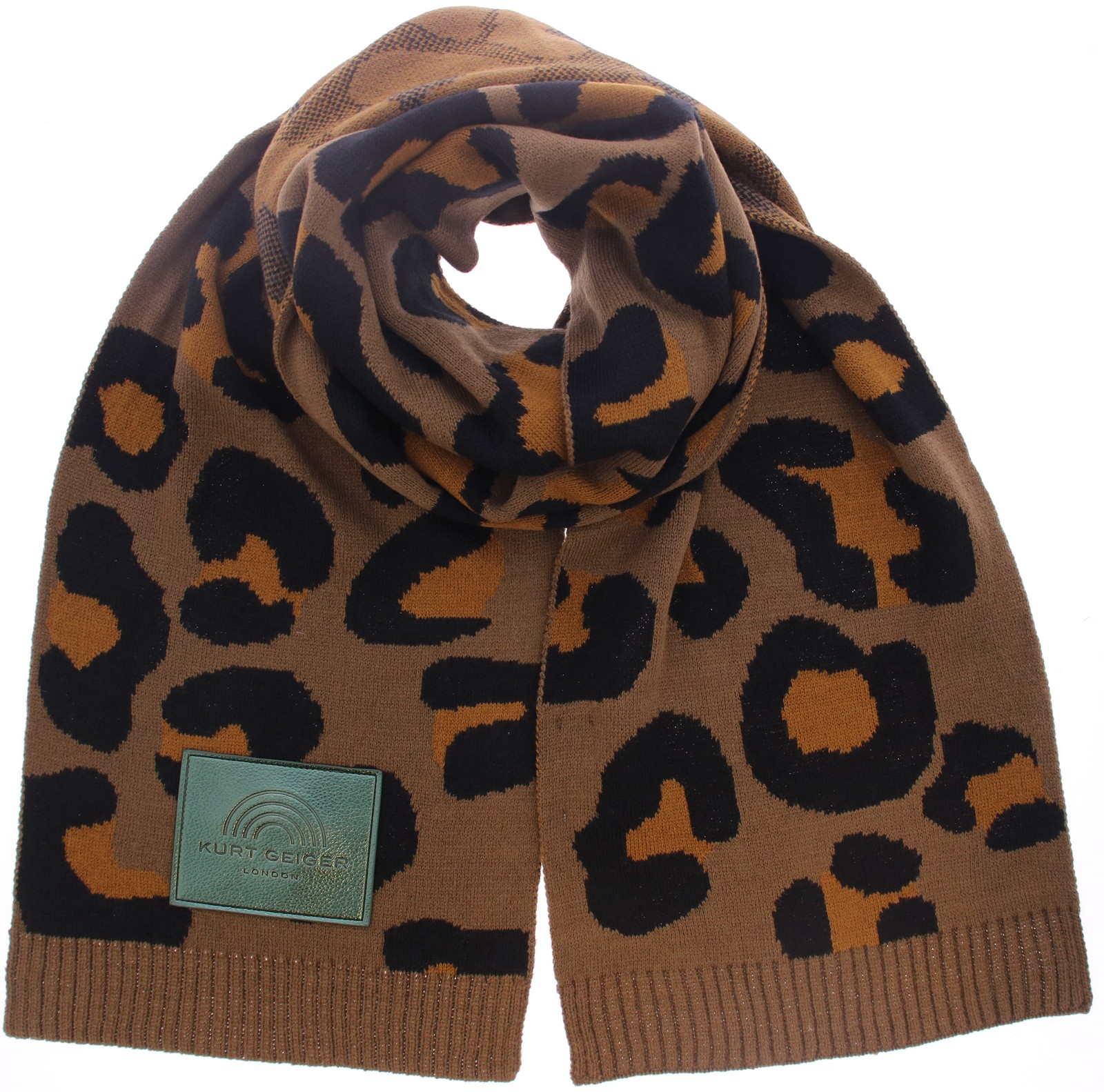 Kurt Geiger Sm Southbank Scarf-brown-fabric 5073330609