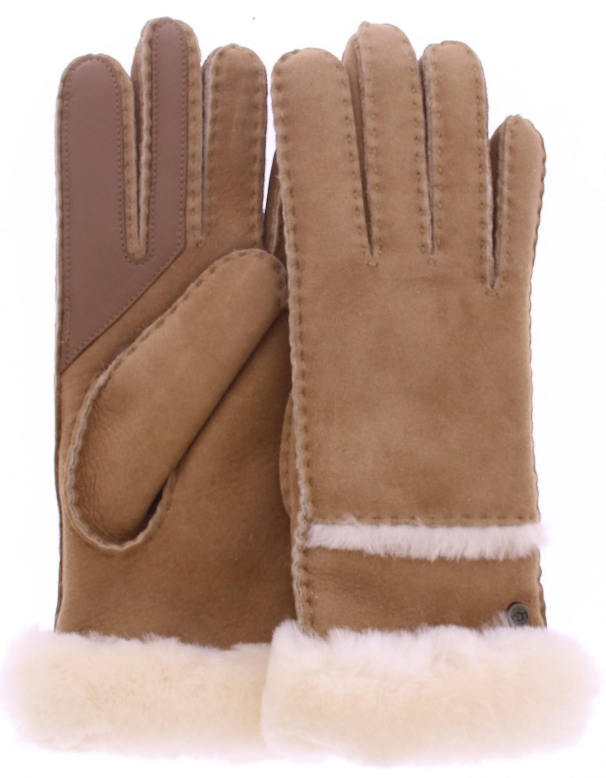 UGG Sheepskin Seamed Glove Chestnut 17371