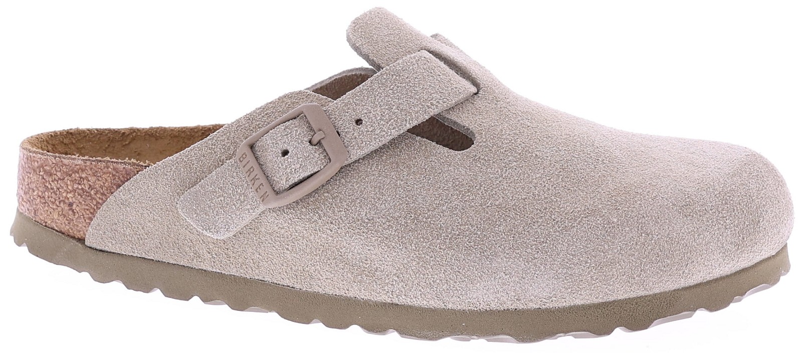 Birkenstock Boston Bs Faded Khaki 1025844 Suede
