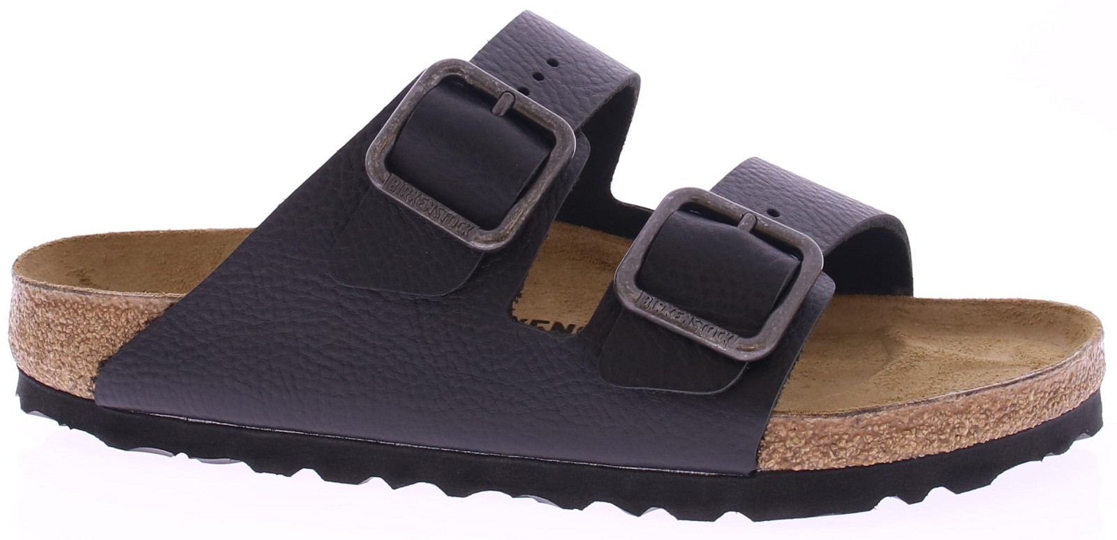 Birkenstock Arizona Wire Buckle 1030675 Natural Leather Men Vintage Wood Black
