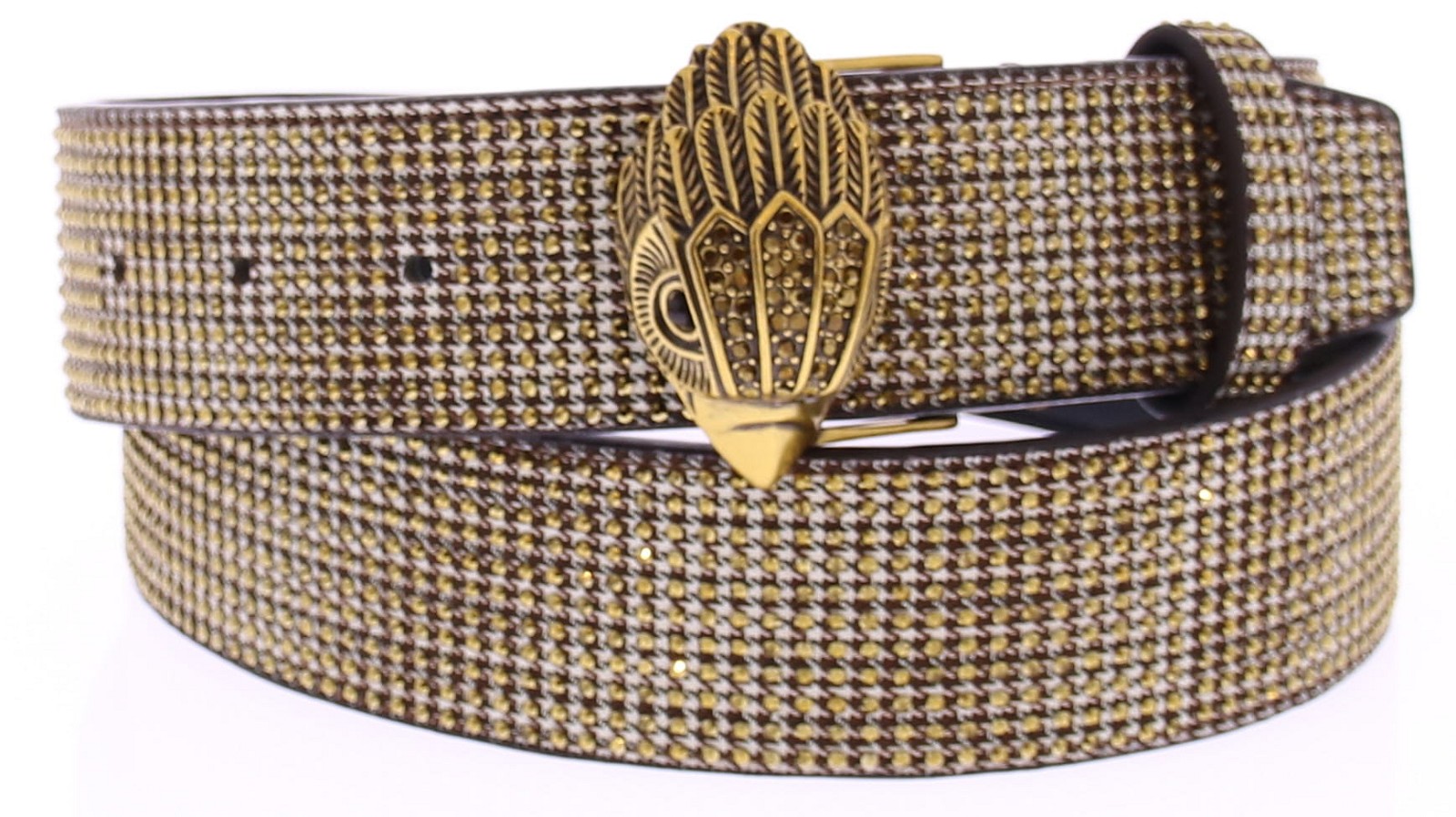 Kurt Geiger Kensington 38 Belt Gold Fabric