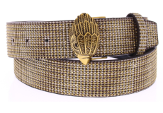 Kurt Geiger Kensington 38 Belt Gold Fabric