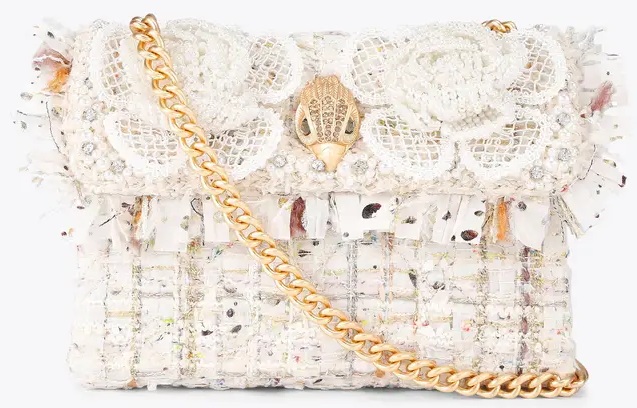 Kurt Geiger Tweed Mini Kensington-bone comb 5379544069