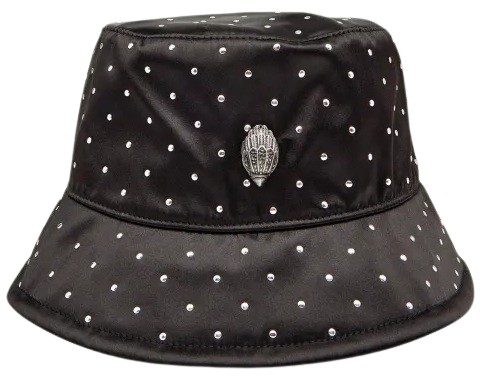 Kurt Geiger Kensington Bucket Hat-blk grey-fabric 9014502609