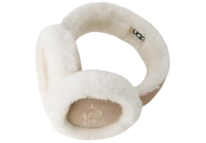 UGG Sheepskin Embroidery Earmuff Sand 20955