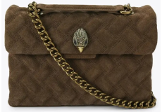 Kurt Geiger Leather Kensington Bag-brown-suede 5021530209 30