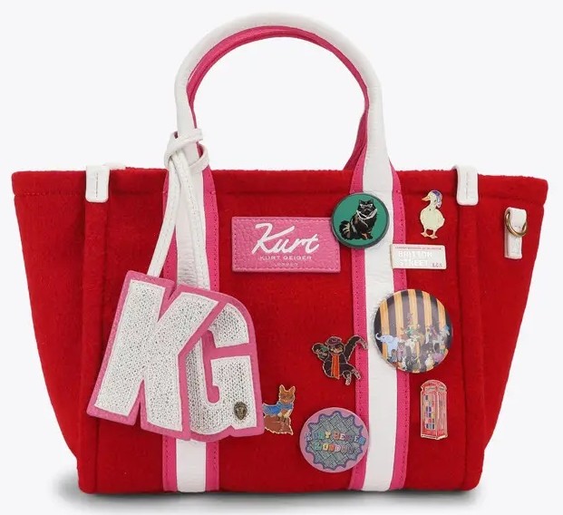 Kurt Geiger Southbank Sm-shopper-red-fabric 6060950609 50