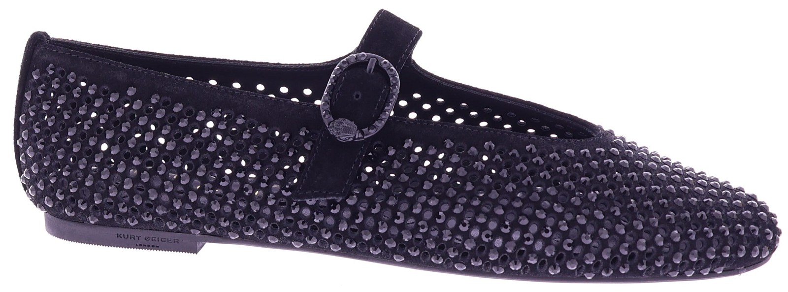 Kurt Geiger Mayfair Ballet Flat-black-suede 2656300209