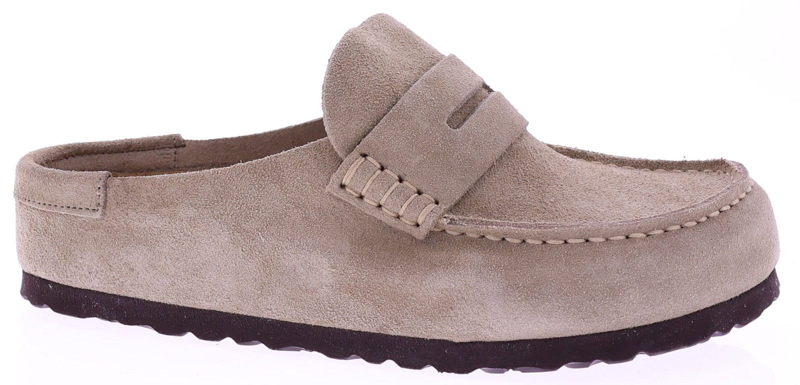 Birkenstock Naples Wrapped Suede Leather Taupe