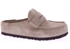 Birkenstock Naples Wrapped Suede Leather Taupe